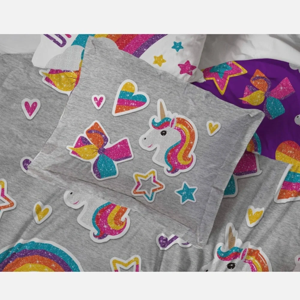 Jojo Siwa Rainbow Sparkle Queen Comforter Set